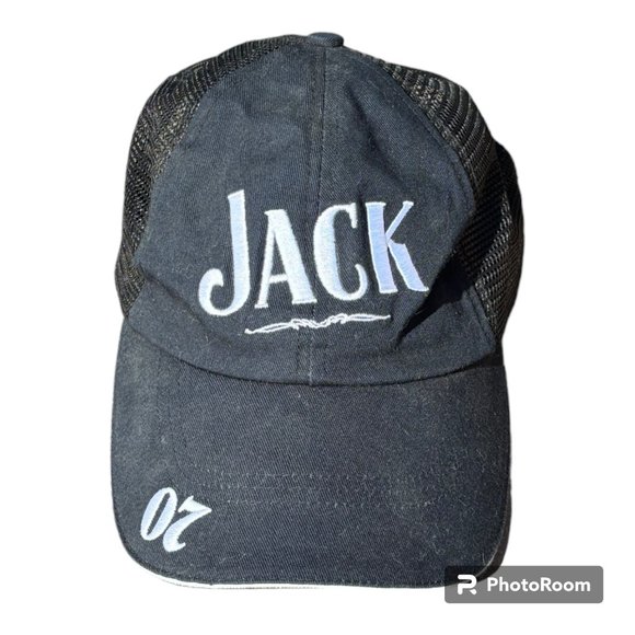 Jack Daniels 07 NASCAR Baseball Cap Trucker Hat Black Mesh Adj. One Size - Picture 1 of 12